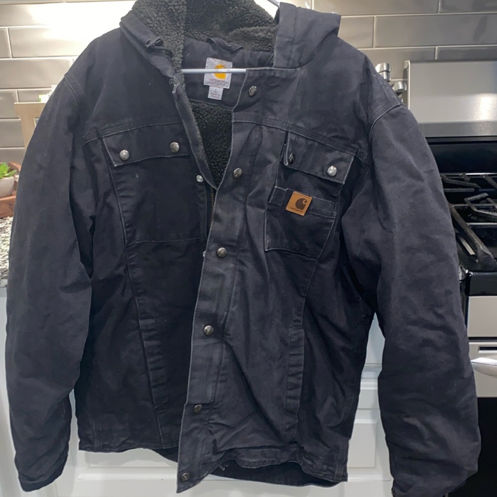 Black Sherpa Lined Carhartt Men’s Jacket